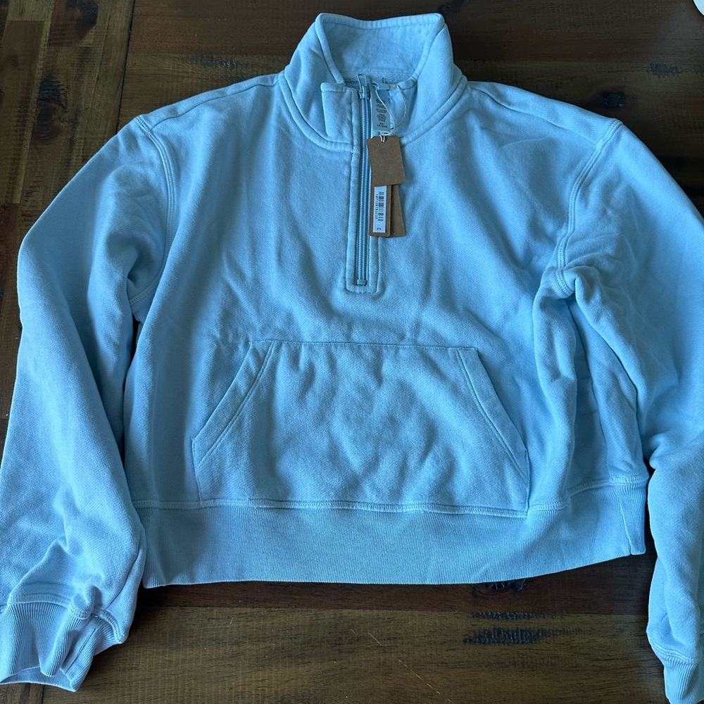SKIMS French Terry  Half Zip & matching joggers-color opal